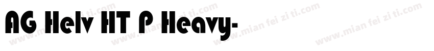AG Helv HT P Heavy字体转换
